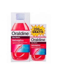 ORALDINE ANTISEPTICO 1 ENVASE 400 ML + 1 ENVASE 200 ML PACK