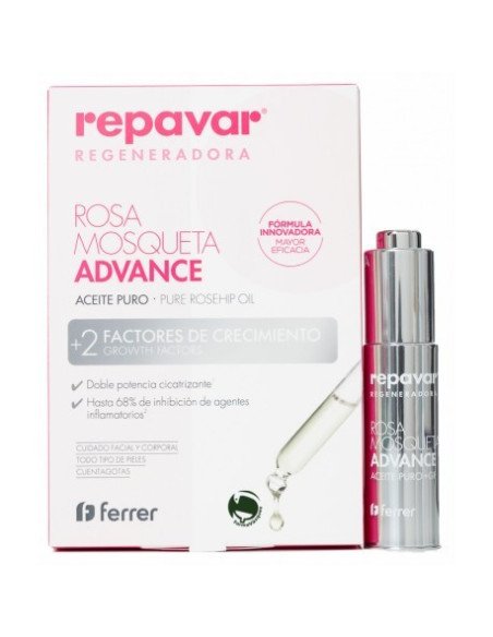 REPAVAR REGENERADORA ACEITE PURO ROSA MOSQUETA ADVANCE 1 ENVASE 15 ML