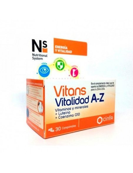 NS VITANS VITALIDAD A-Z 30 COMPRIMIDOS