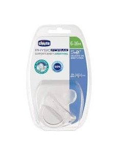 CHUPETE SILICONA CHICCO PHYSIOFORMA SOFT 6 - 12 MESES 2 UNIDADES NIÑO