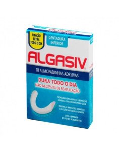 ALGASIV ALMOHADILLAS ADHESIVAS DENTADURA INFERIOR 18 UNIDADES