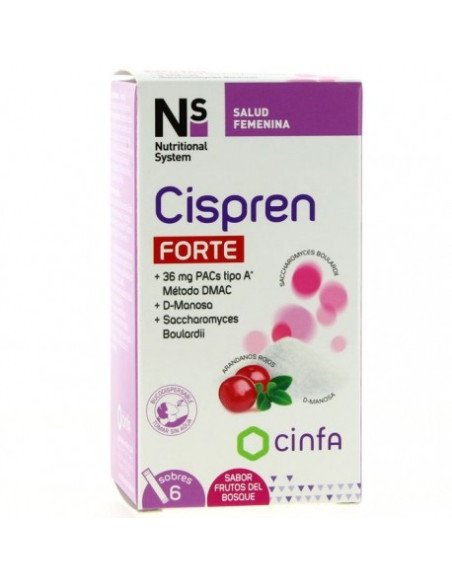 NS GINEPROTECT CISPRENBIOTIC FORTE 6 SOBRES 2,2 G SABOR FRUTOS DEL BOSQUE