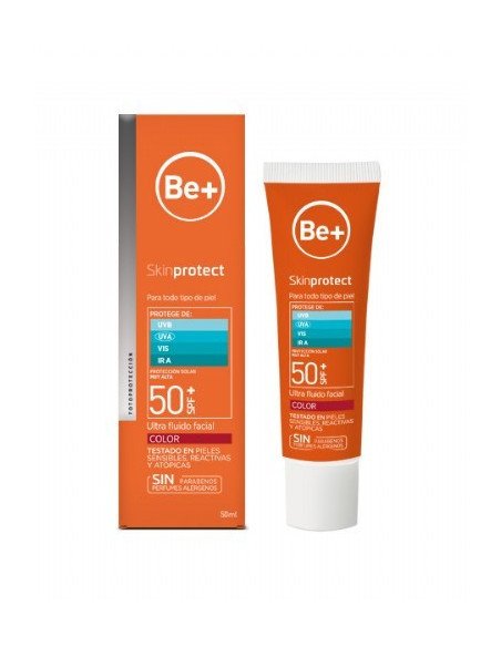 BE+ SKIN PROTECT ULTRAFLUIDO FACIAL SPF50+ 1 TUBO 50 ML COLOR