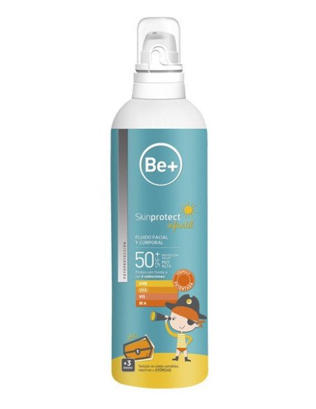 BE+ SKINPROTECT INFANTIL FLUIDO FACIAL Y CORPORAL SPF 50+ 1 ENVASE 250 ML
