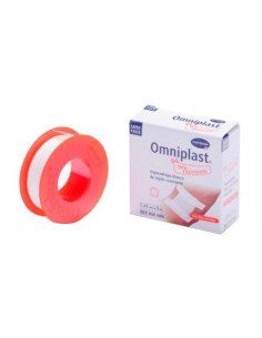ESPARADRAPO HIPOALERGICO OMNIPLAST TEJIDO RESISTENTE 1 UNIDAD 5 M X 1,25 CM COLOR BLANCO