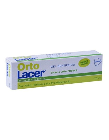 ORTOLACER ORTODONCIA GEL DENTIFRICO 1 ENVASE 75 ML SABOR LIMA FRESCA