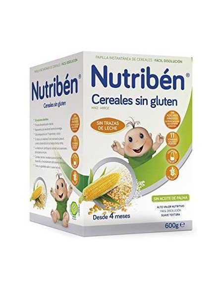 NUTRIBEN CEREALES SIN GLUTEN PAPILLA 1 ENVASE 600 G