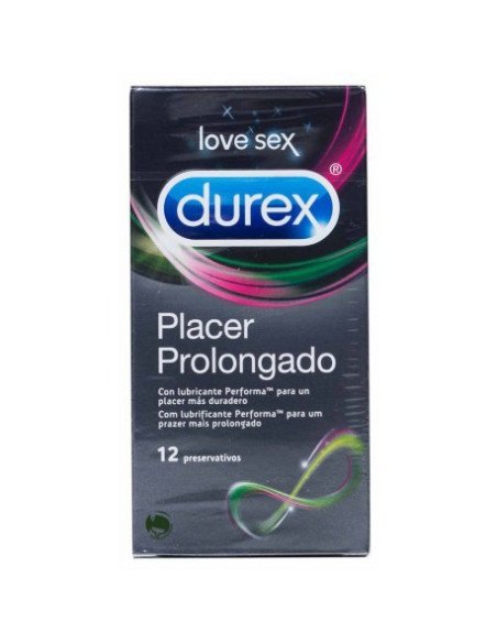 DUREX PLACER PROLONGADO PRESERVATIVOS 12 UNIDADES