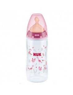 BIBERON PP LATEX NUK FIRST CHOICE T-1 M 1 UNIDAD 300 CC LECHE