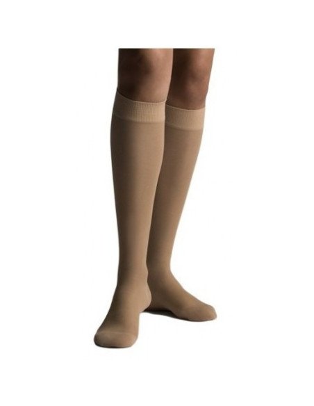 MEDIA CORTA (A-D) COMPRESION NORMAL FARMALASTIC PUNTERA CERRADA 2 UNIDADES TALLA EXTRAGRANDE COLOR BEIGE