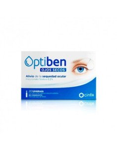 OPTIBEN OJOS SECOS 20 AMPOLLAS UNIDOSIS 0,25 ML