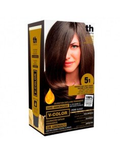 TH PHARMA VITALIA SIN AMONIACO COLORACION CAPILAR PERMANENTE COLOR 5.1 CASTAÑO CLARO CENIZA