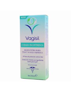 VAGISIL CUIDADO INCONTINENCIA HIGIENE INTIMA 2 EN 1 1 ENVASE 250 ML