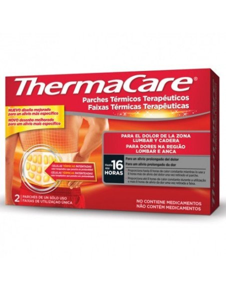 THERMACARE PARCHE TERMICO ZONA LUMBAR CADERA 2 PARCHES