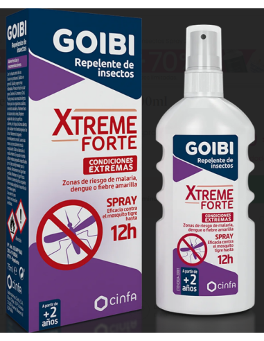 GOIBI XTREME FORTE REPELENTE DE INSECTOS 1 SPRAY 200 ML