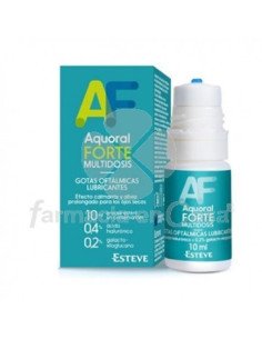AQUORAL FORTE MULTIDOSIS GOTAS OFTALMICAS LUBRICANTES ESTERILES 1 ENVASE 10 ML