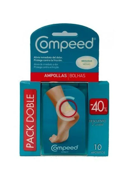 COMPEED AMPOLLAS TALLA MEDIANA 10 UNIDADES PACK AHORRO