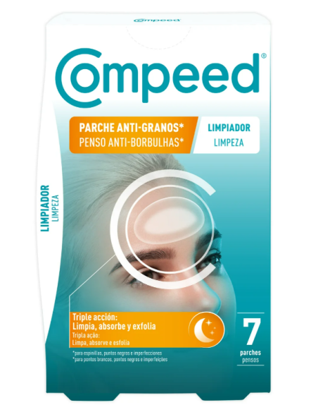 COMPEED PARCHE ANTI-GRANOS LIMPIADOR TRIPLE ACCION 7 UNIDADES