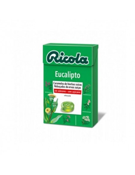 RICOLA CARAMELOS SIN AZUCAR 1 ENVASE 50 G SABOR EUCALIPTUS