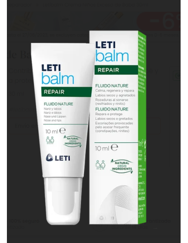 LETIBALM FLUIDO NATURE 1 ENVASE 10 ML