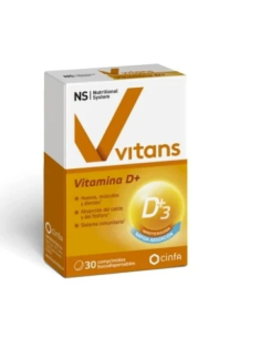 NS VITANS VITAMINA D+ 30 COMPRIMIDOS BUCODISPERSABLES