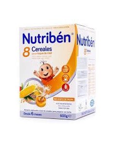 NUTRIBEN 8 CEREALES Y MIEL 1 ENVASE 600 G