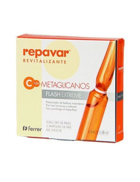 REPAVAR REVITALIZANTE AMPOLLAS FLASH EXTREME 5 AMPOLLAS 1 ML