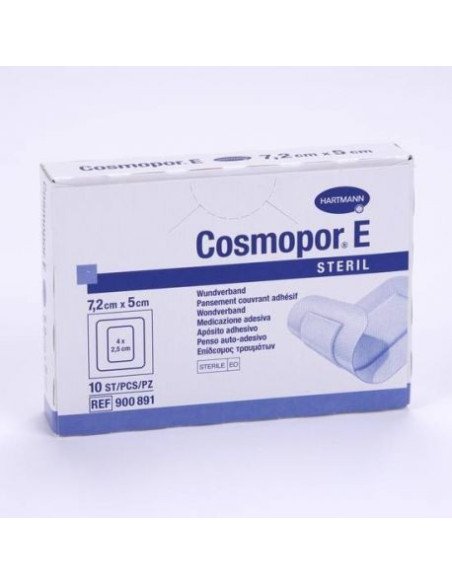COSMOPOR E APOSITO ESTERIL 10 UNIDADES 7,2 CM X 5 CM